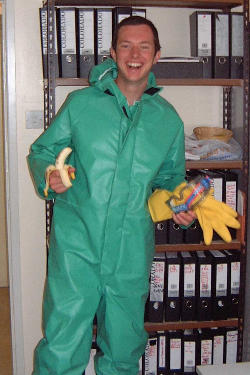 Paul Groves prepares for the Ringsend site initiation ceremony